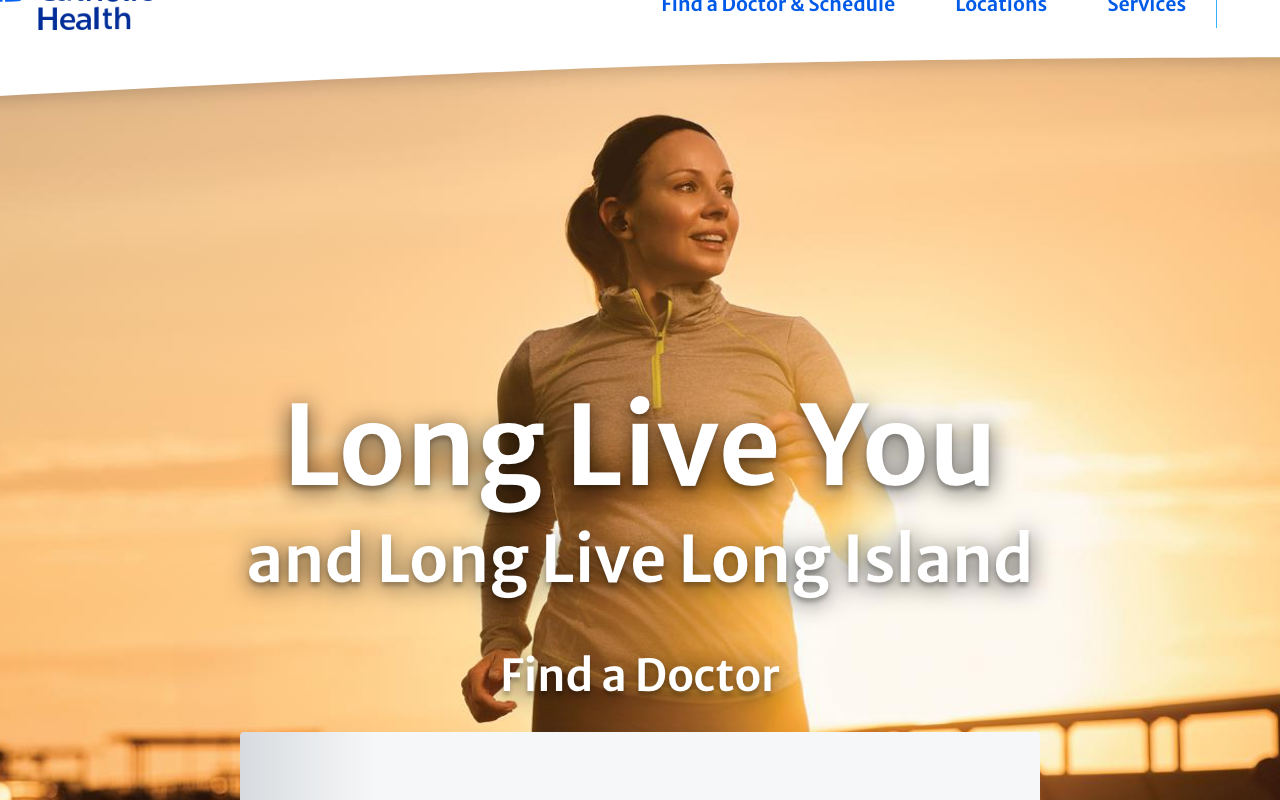 Catholic Health Long Island website homepage