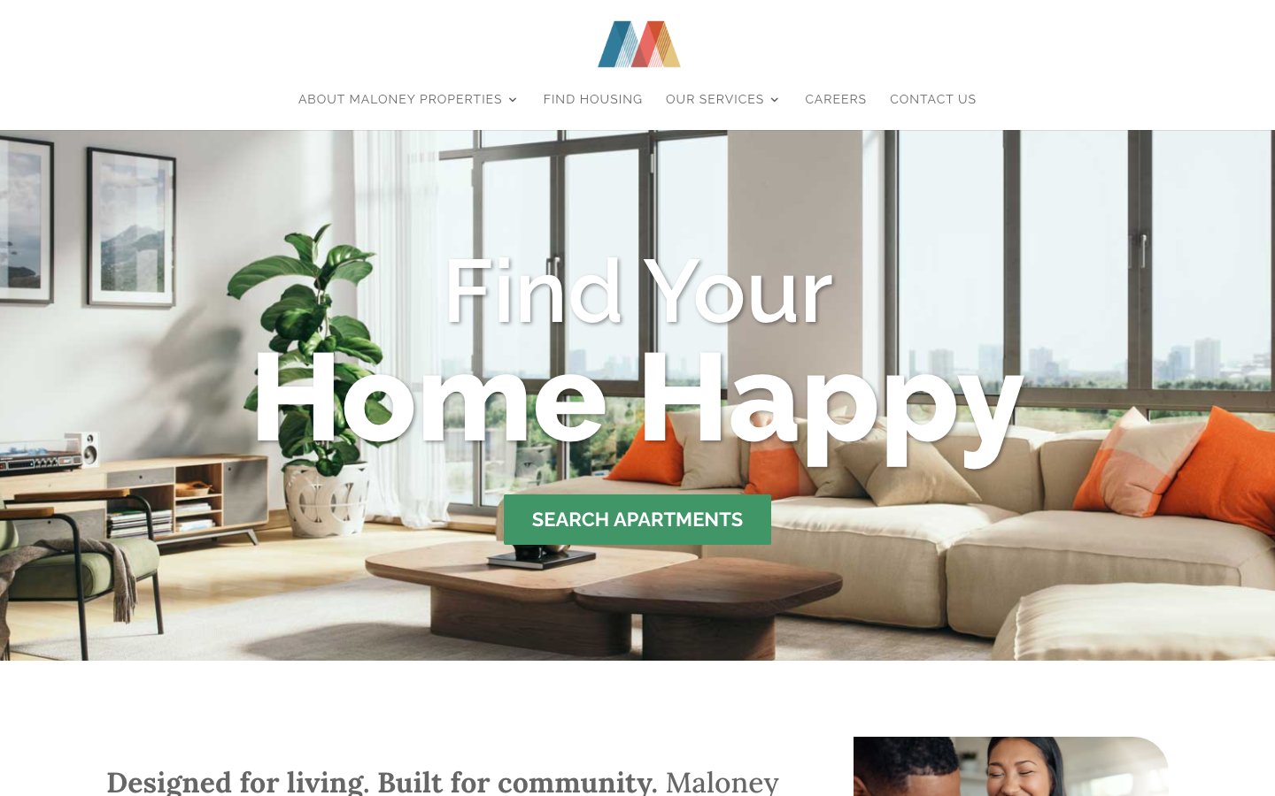 Maloney Properties homepage